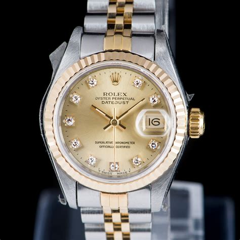 rolex 26mm gold diamond dial|rolex oystersteel gold watch.